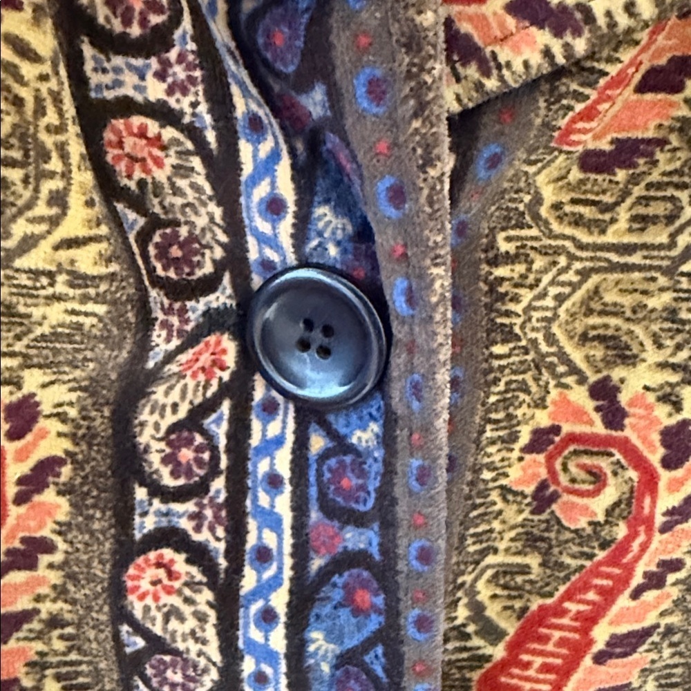 Vintage Harve Bernard Paisley Velvet Jacket - Picture 7 of 10